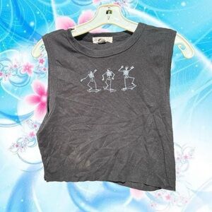 nikxie skeleton skate tank